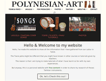 Tablet Screenshot of polynesian-art.com